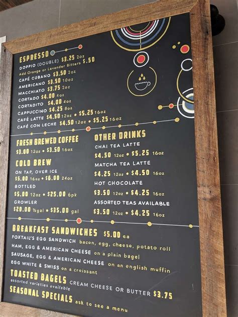 foxtail coffee breakfast menu|FOXTAIL COFFEE